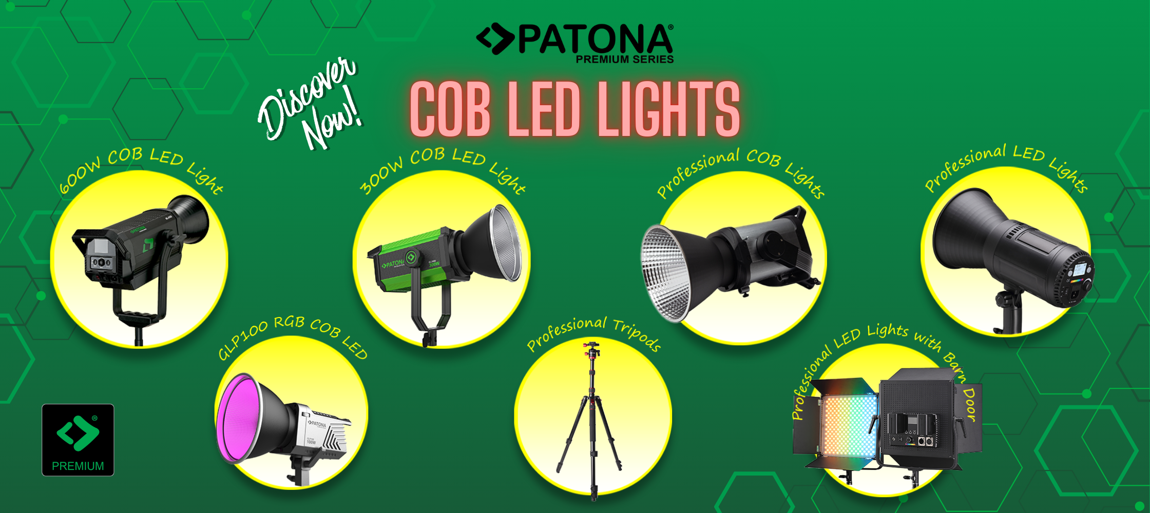 Unlock Your Boldest Visions: Meet the PATONA Premium COB LED Light Series 118