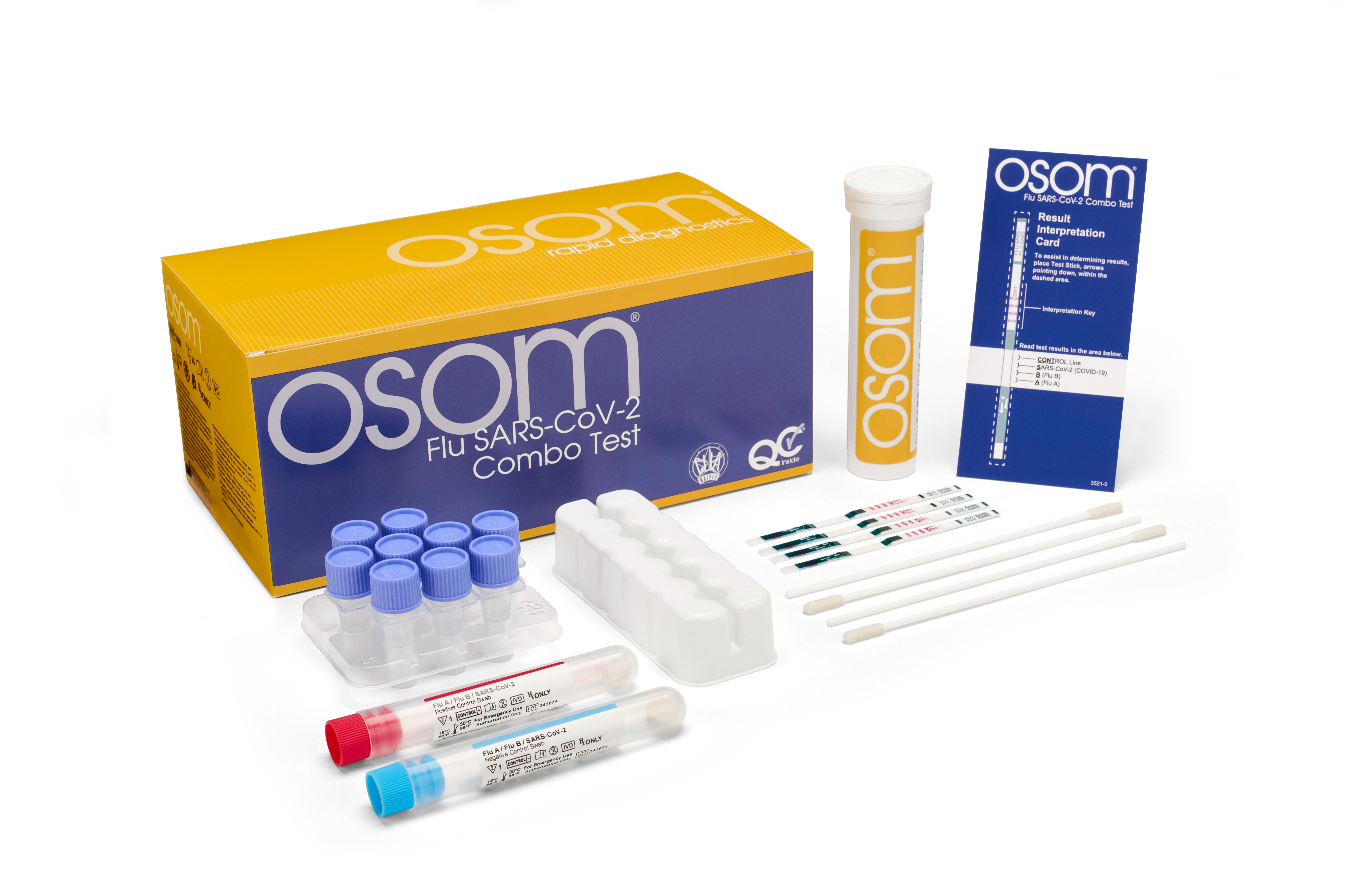 OSOM® Flu SARS-CoV-2 Combo Test 763