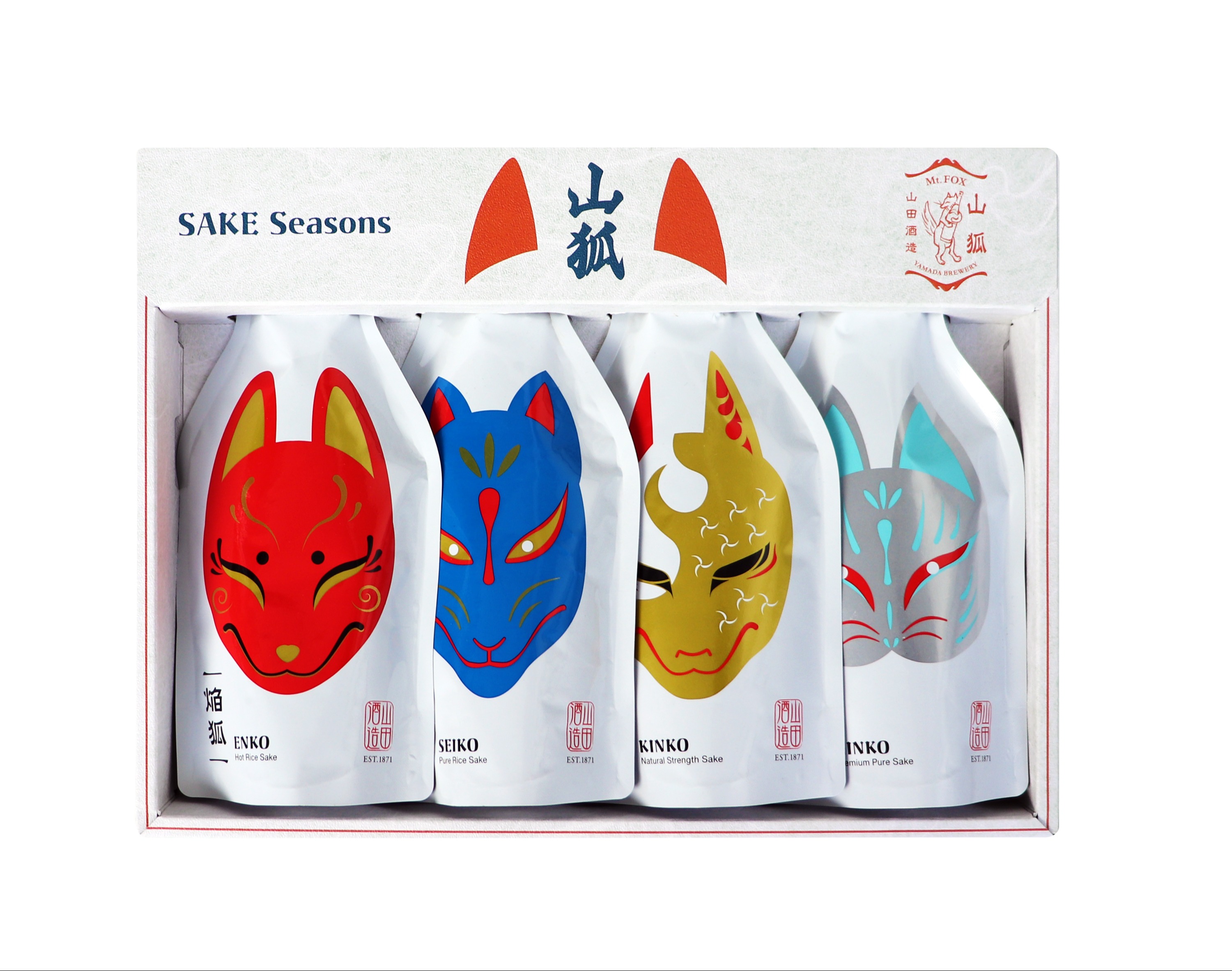 SAKE Seasons – 4 Varieties in Pouch by Mt.FOX 698