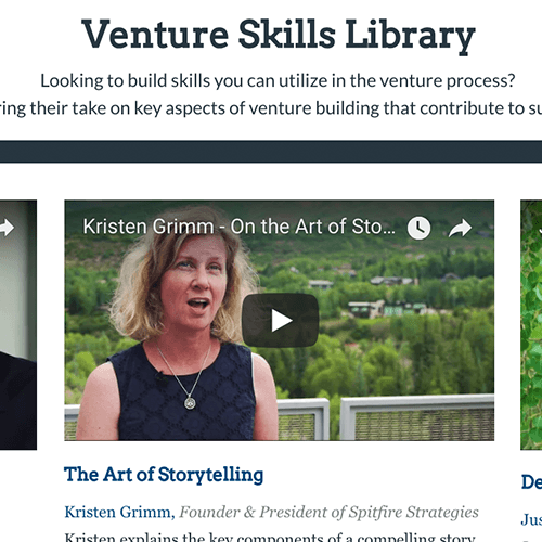 Announcing the Venture Resource Library 166