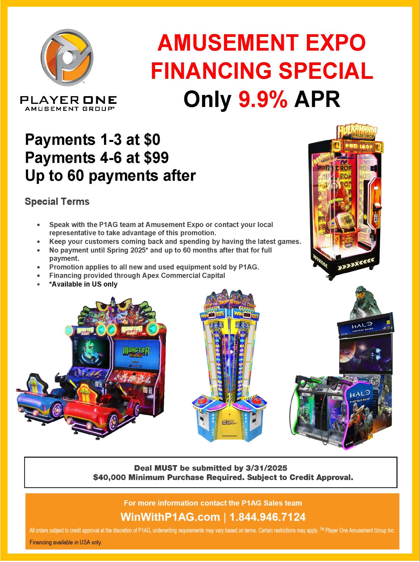 P1AG Amusement Expo Financing Special 23