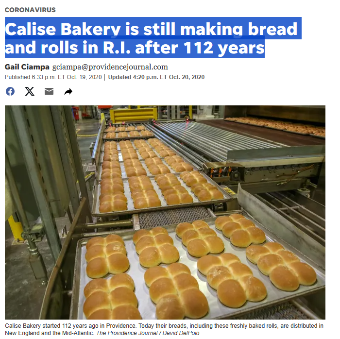 Calise Bakery is still making bread and rolls in R.I. after 112 years 58