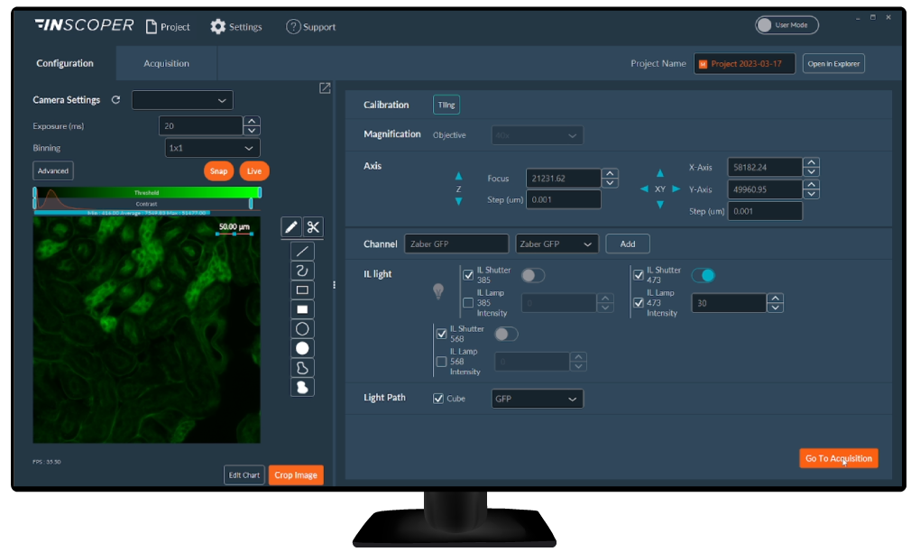 Inscoper I.S. Microscope Imaging Software 252