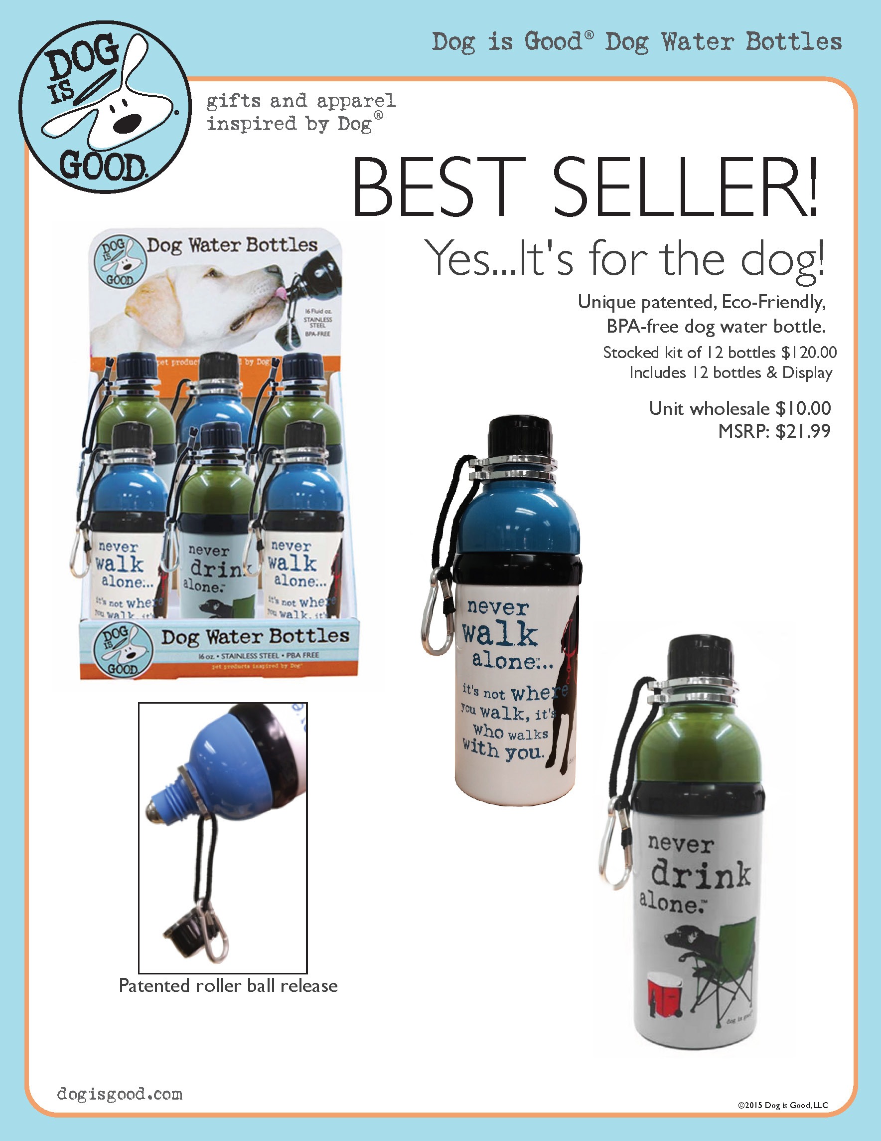Dog Water Bottle 1132