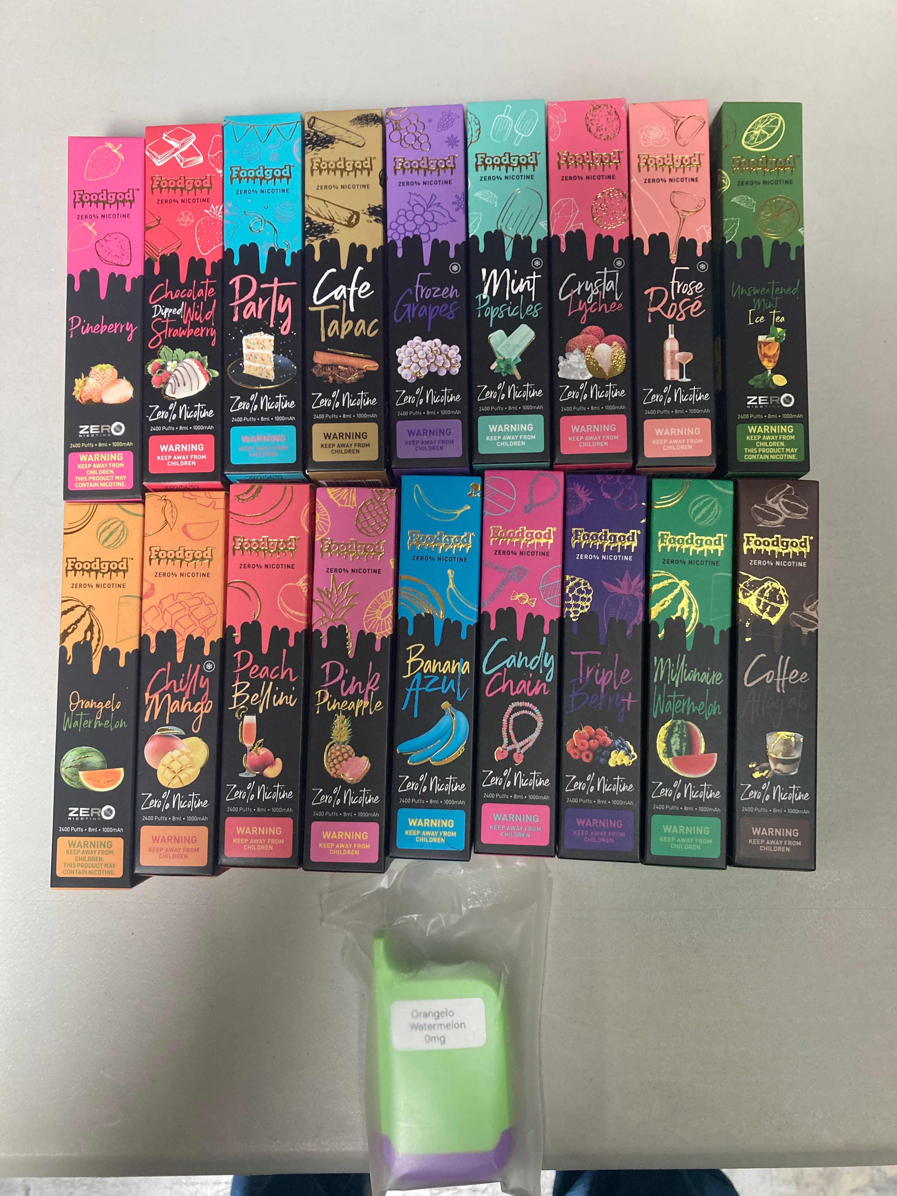 FOODGOD 0% Nicotine vape 166