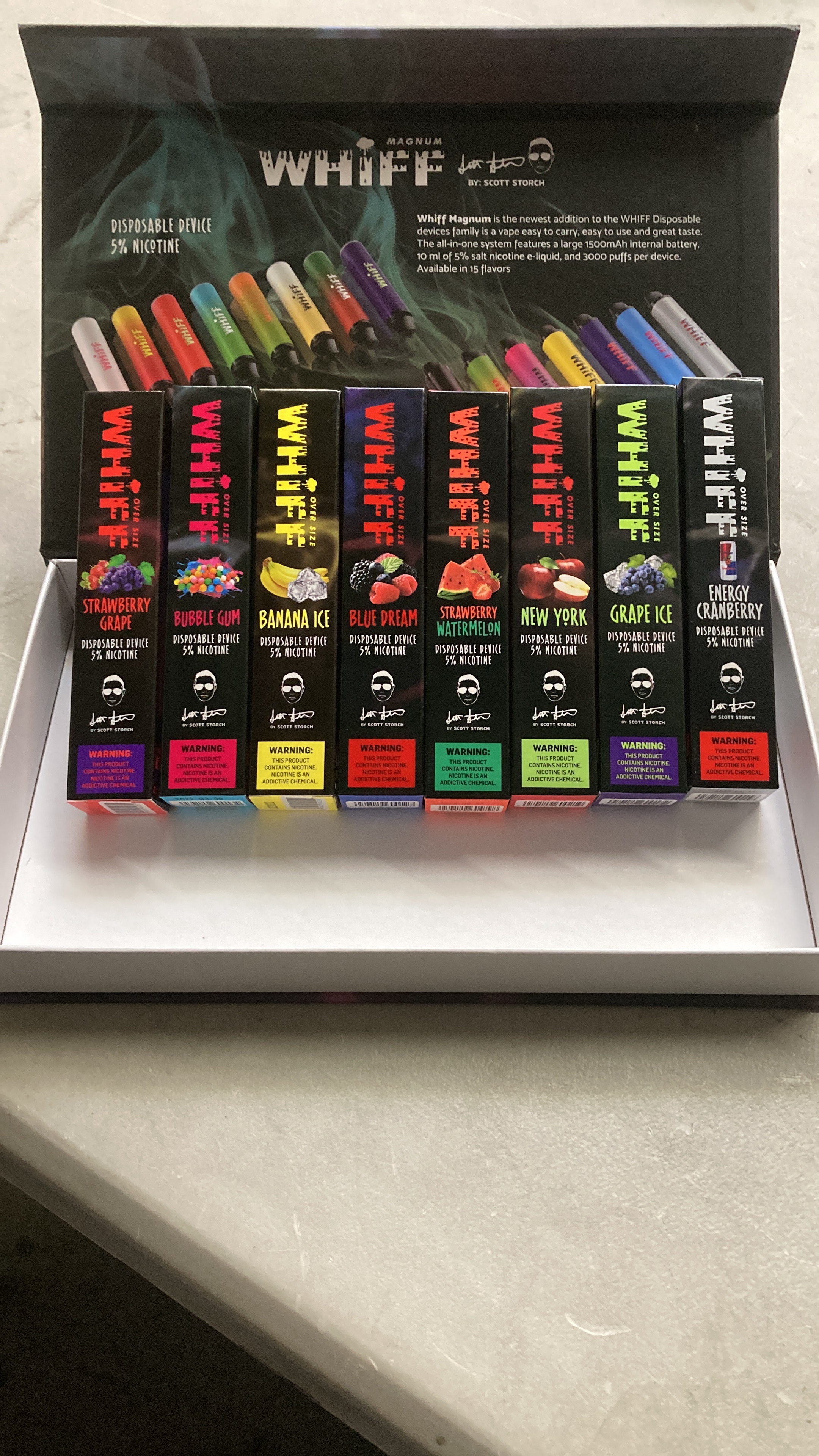WHIFF 5% NICOTINE VAPES 168