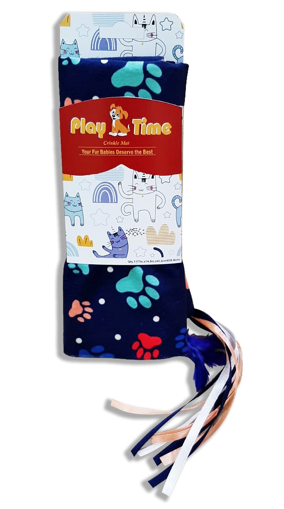 PLAY TIME -Dual sided Cat-Crinkle Play Mat 309