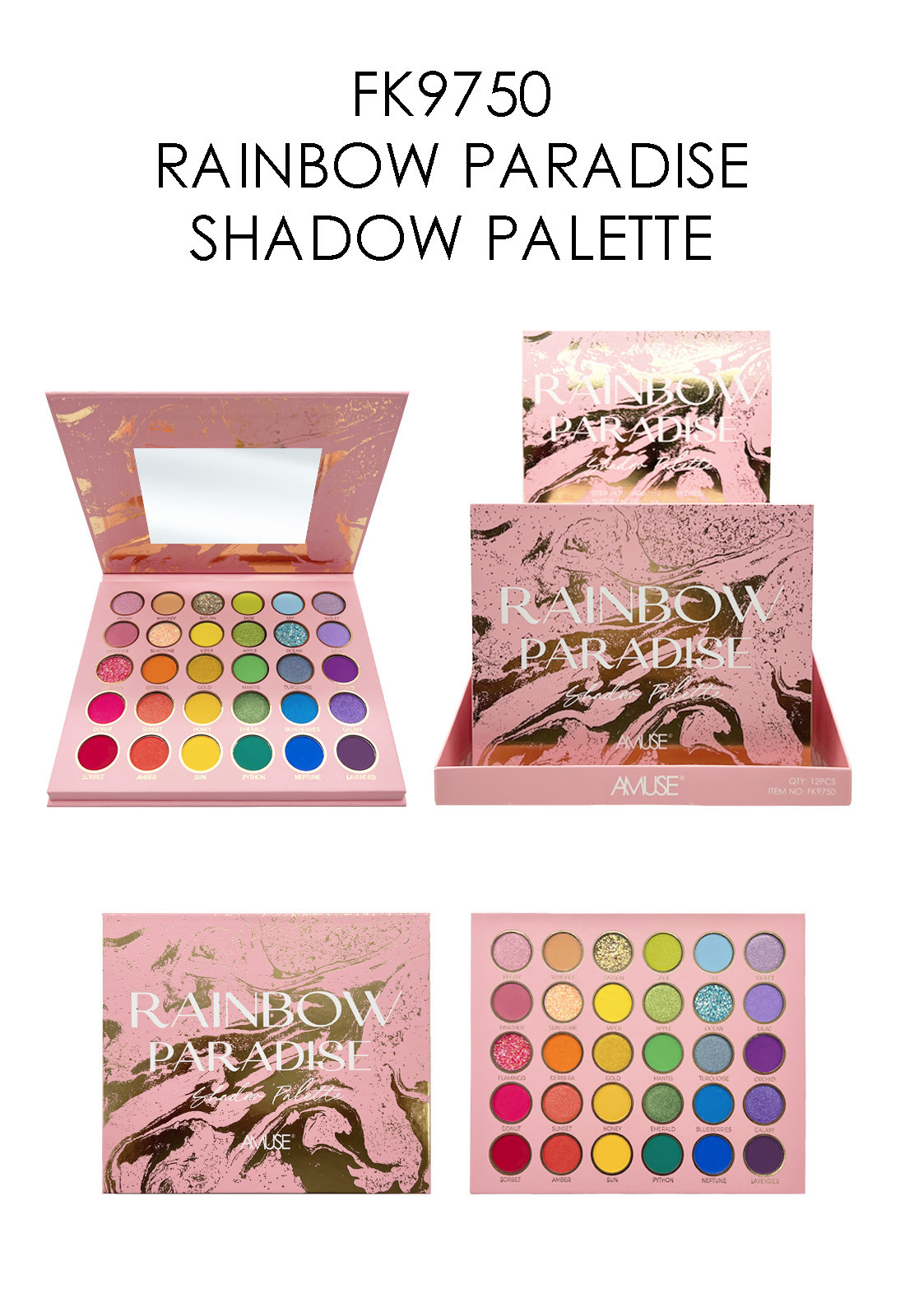 FK9751 Rainbow Paradise Eyeshadow Palette 558