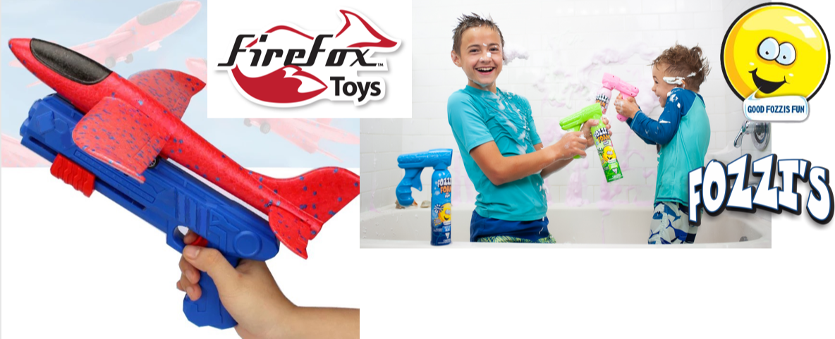 Firefox Toys aeroplanes and Fozzi's Bath Products 789