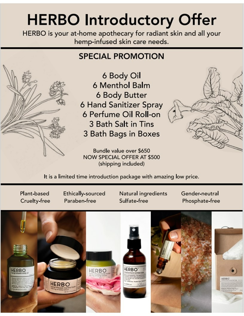 HERBO Introductory Offer - Spa like beauty ritual. Gender neutral. 807