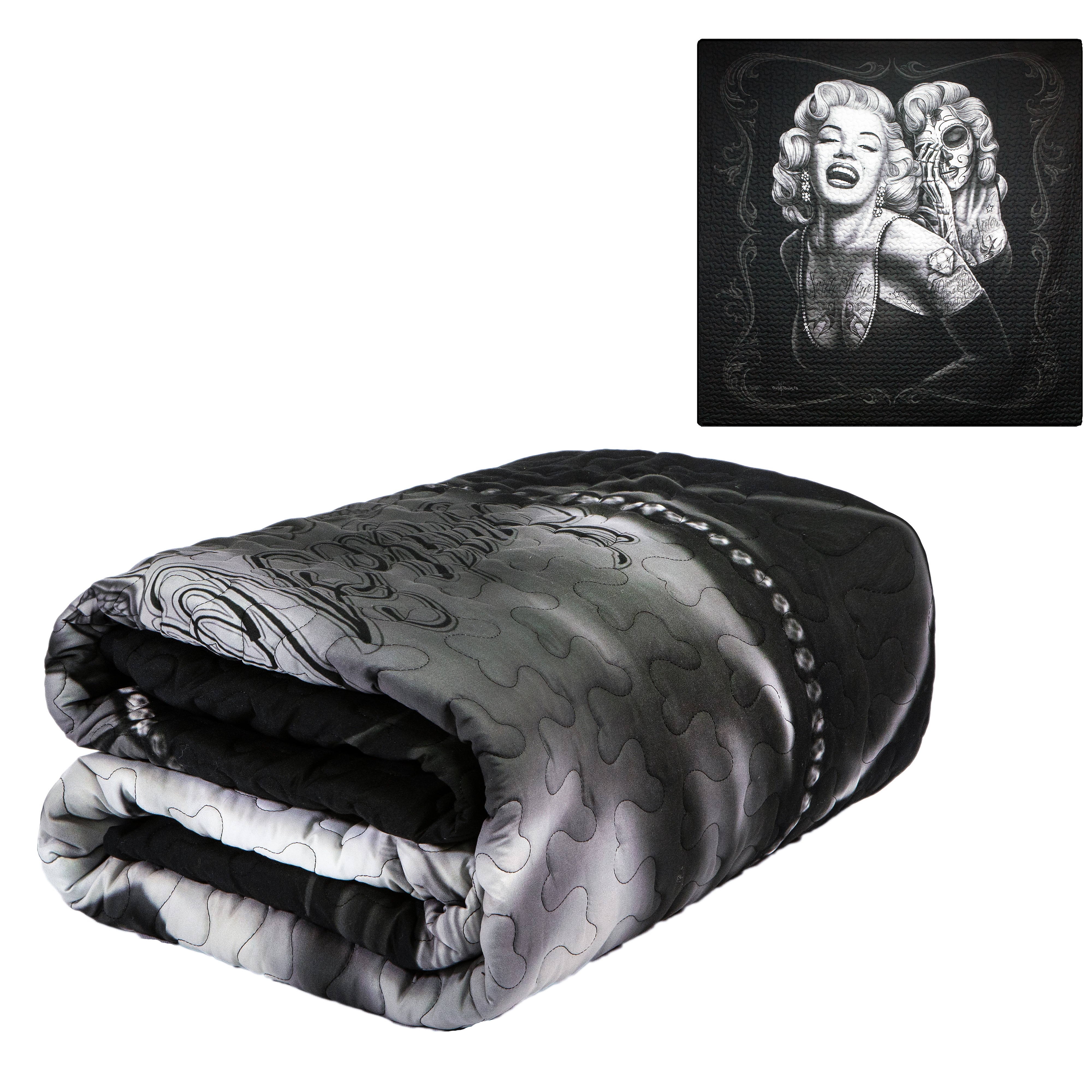 DGA Smile Now Cry Later Queen Size Bedspread 1127