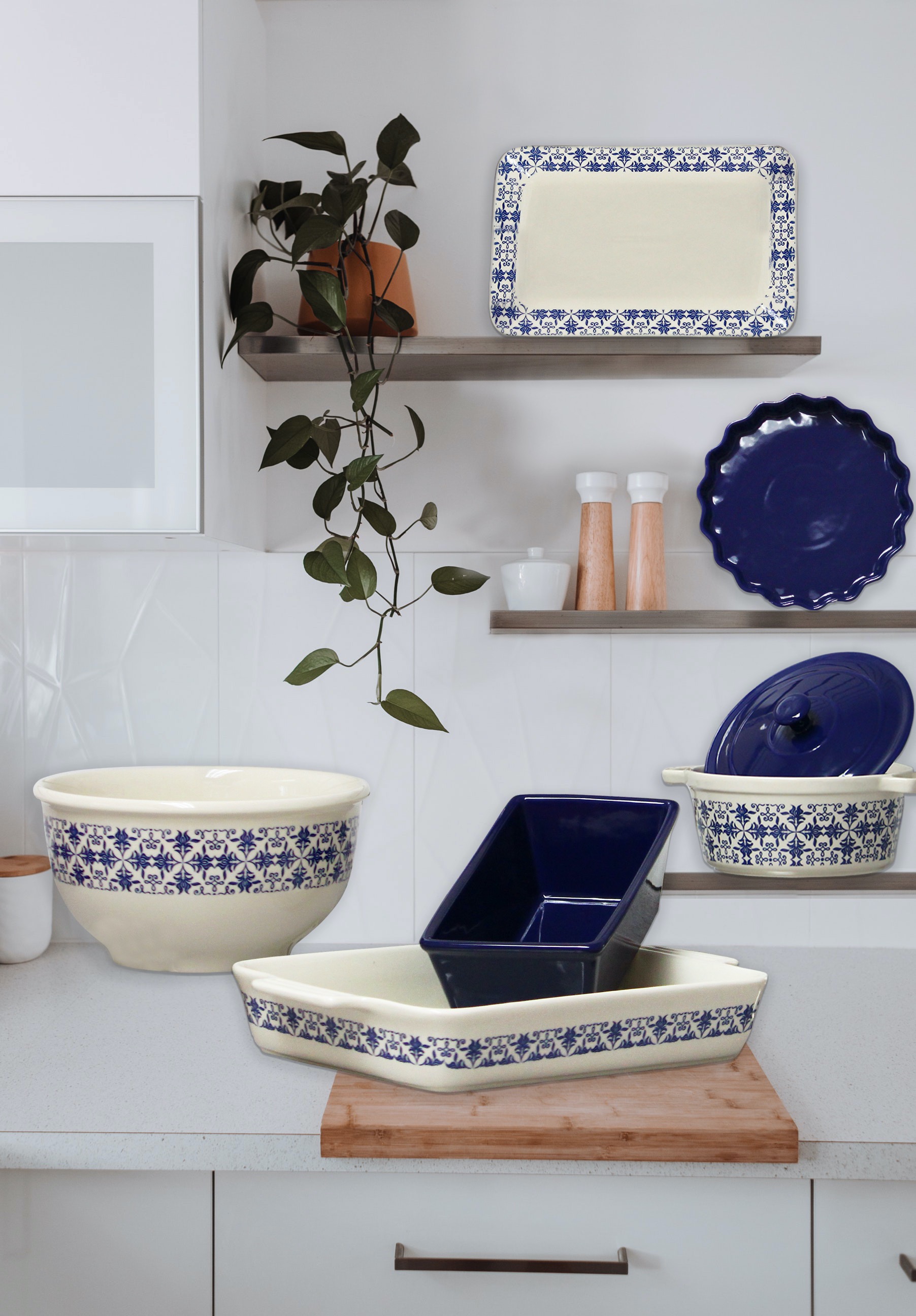 Le Regalo Stoneware Blue Collection 1203