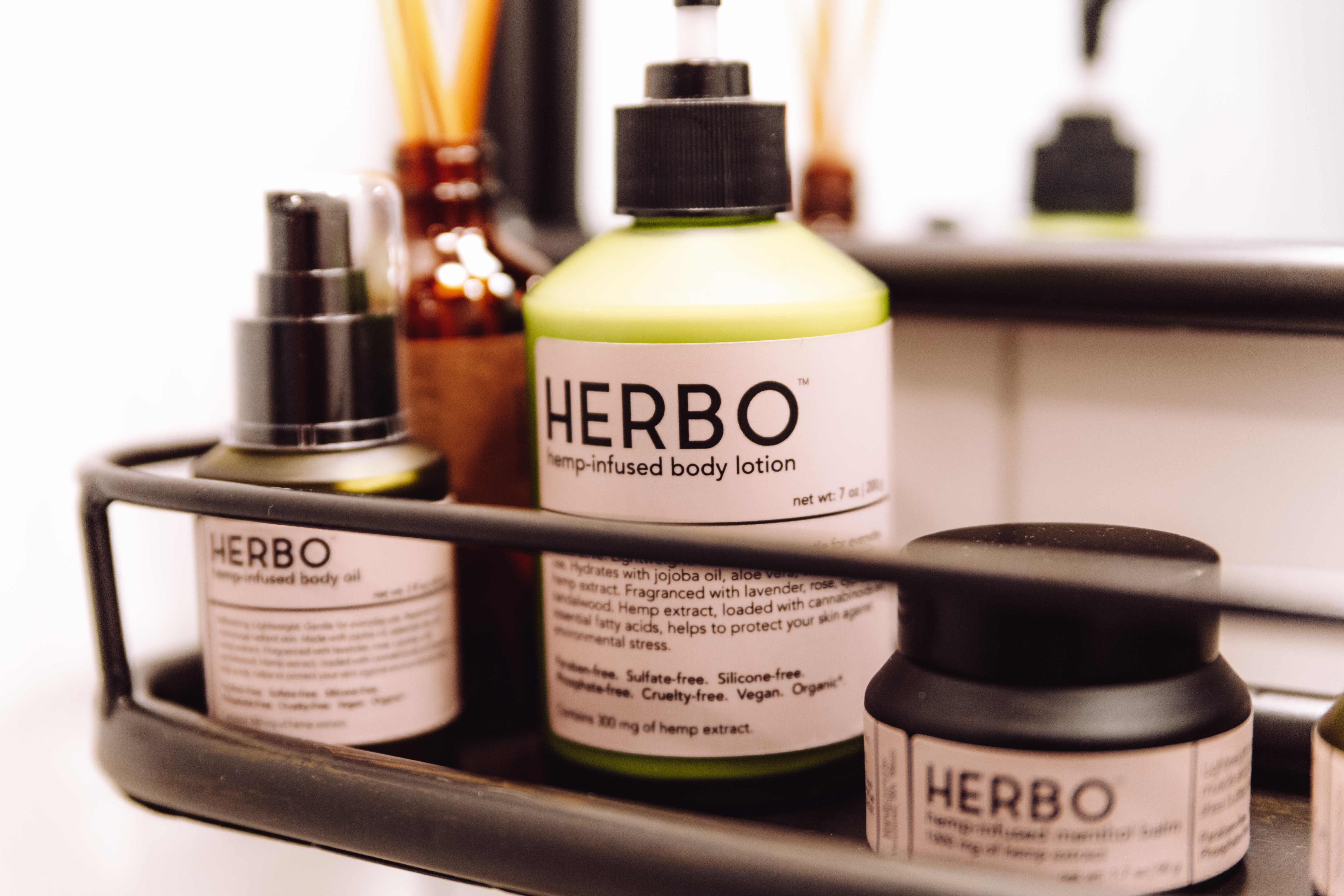 Herbo - A line-up of natural + gender-neutral skin care products made using hemp oil. 309