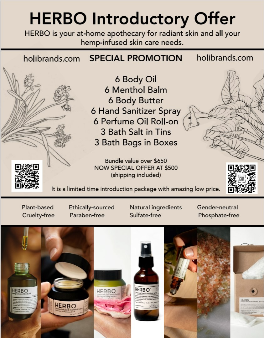 HERBO Introductory Offer - Spa like beauty ritual. Gender neutral. 356
