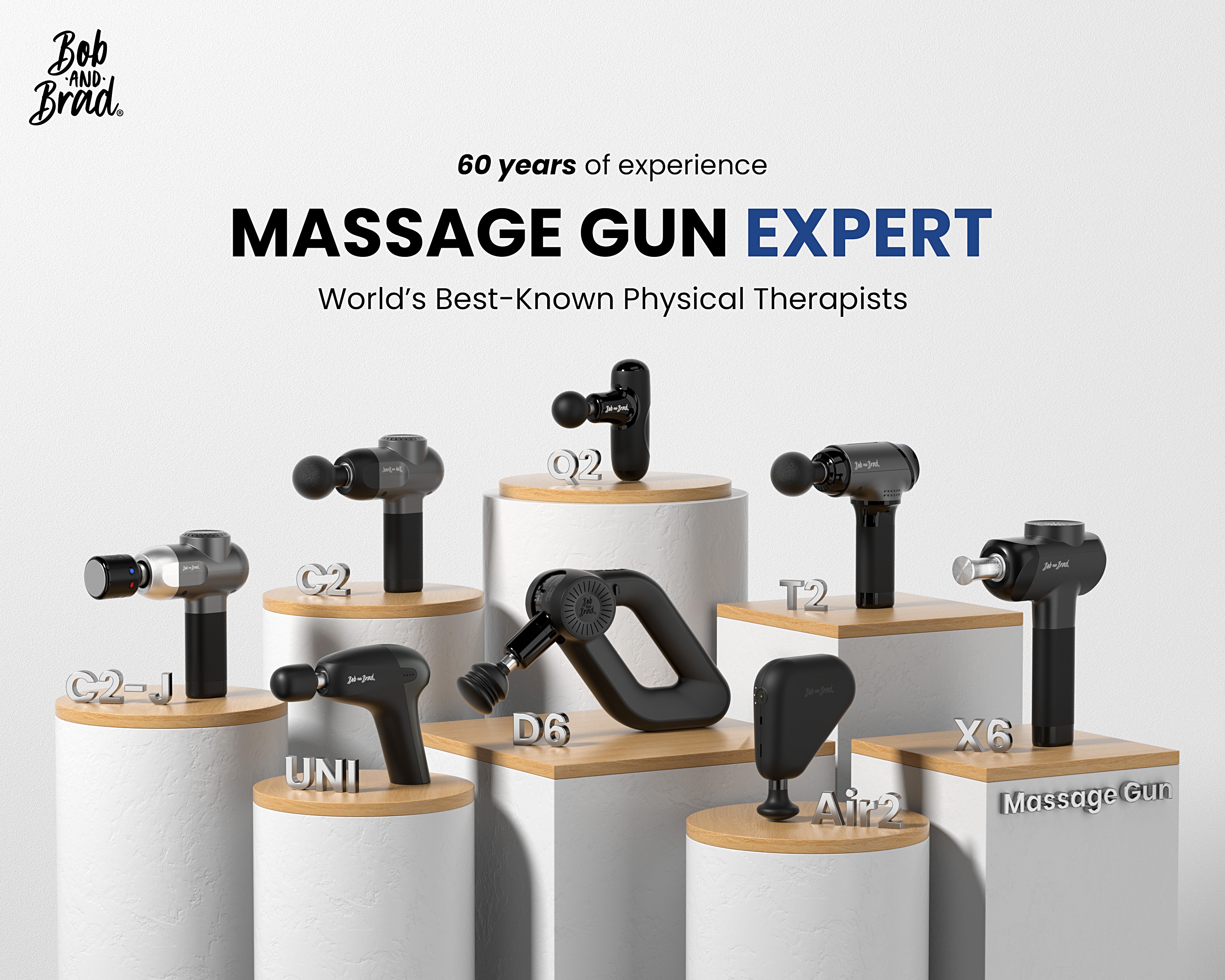 BOB AND BRAD C2 Pro Massage Gun with Heat and Cold Therapy 139