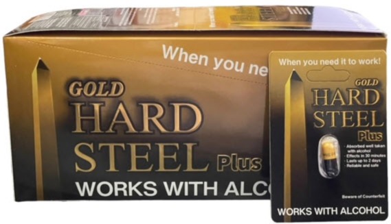 Hard Steel Gold Plus Capsules 166