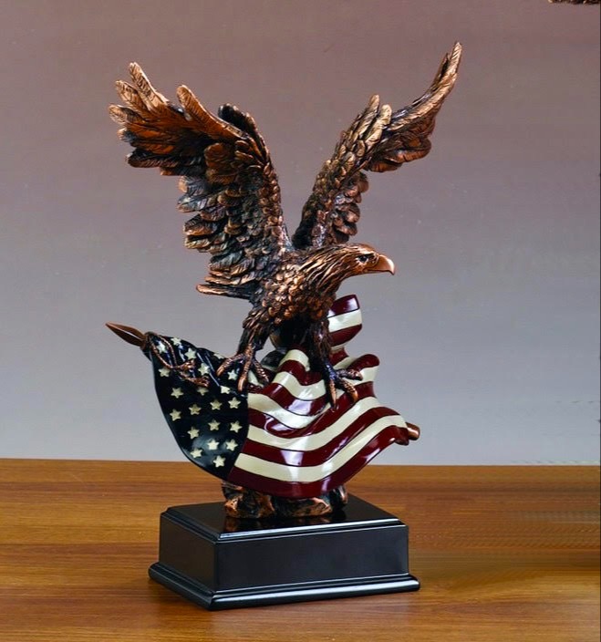 Eagle with American Flag 222