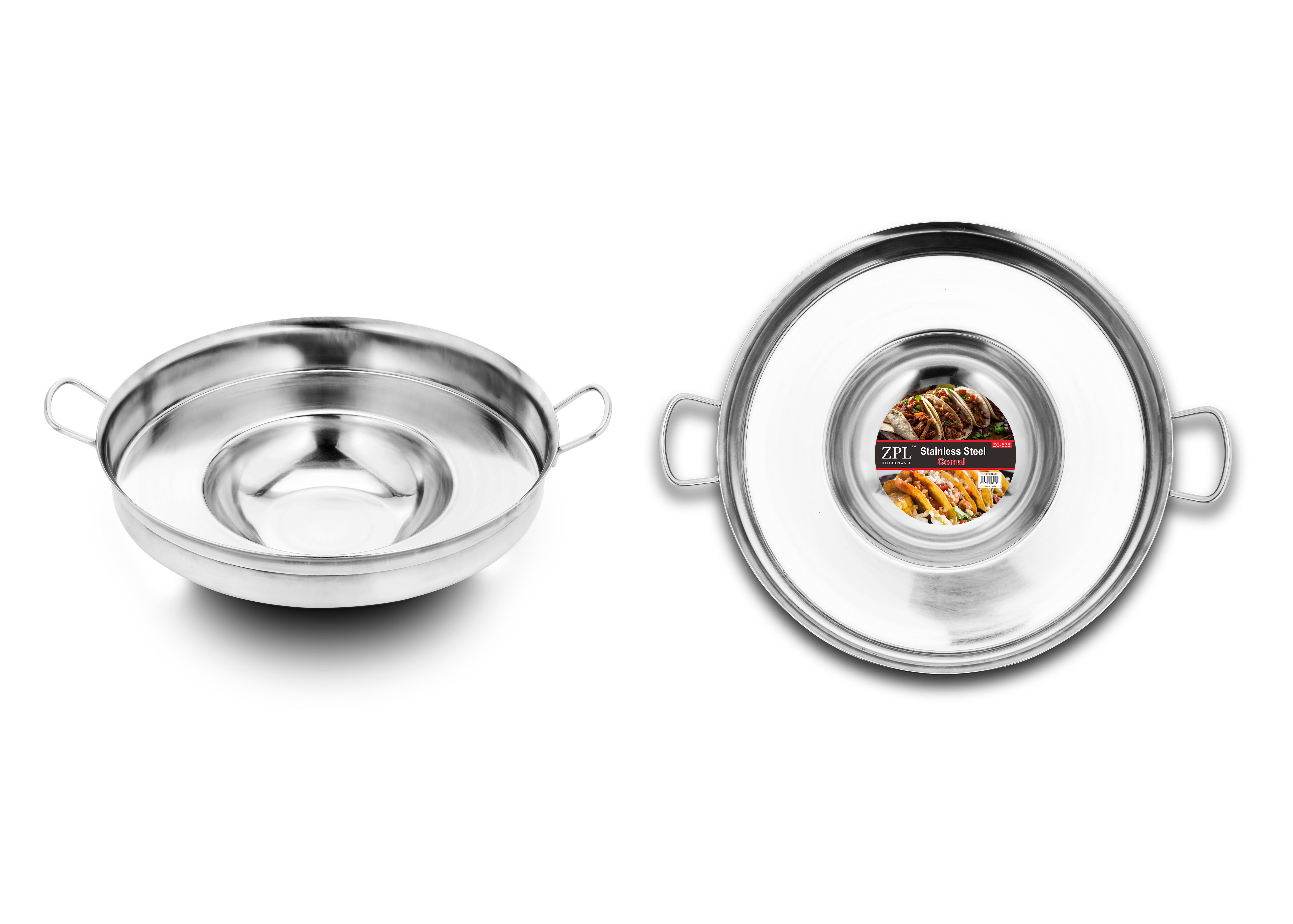 Stainless Steel Concave Comal 517