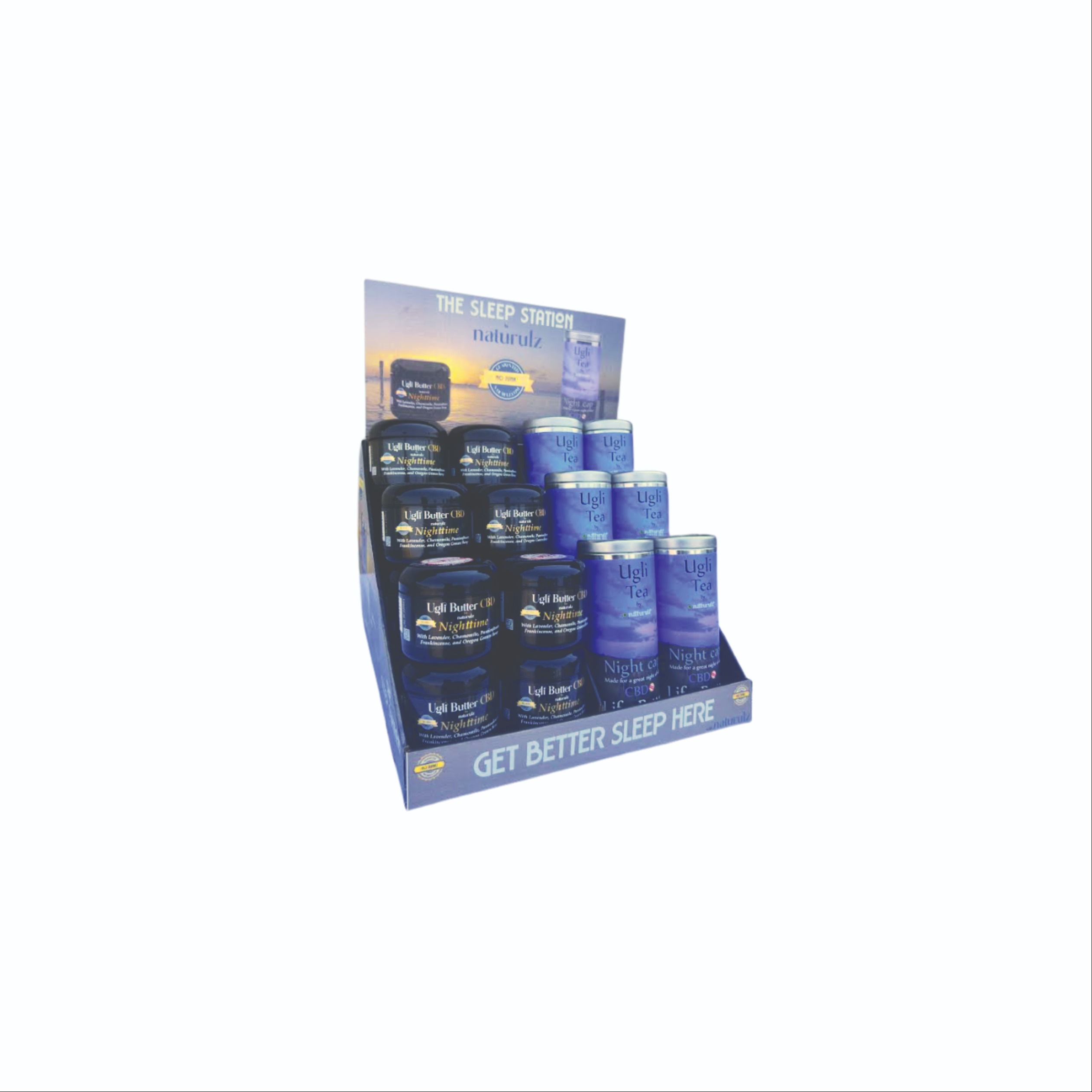 SHOW ONLY BUY-THE SLEEP STATION -BY NATURULZ-FREE SHIPPING-FREE DISPLAY-MADE IN THE USA. 1030