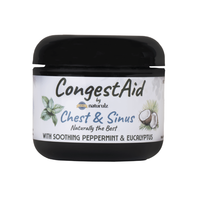 CONGEST AID BY NATURULZ - CHEST AND SINUS RUB - NO JUNK - PETROLEUM FREE 1032