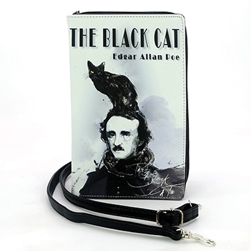 The Black Cat by Edgar Allan Poe Book Clutch Bag 1107