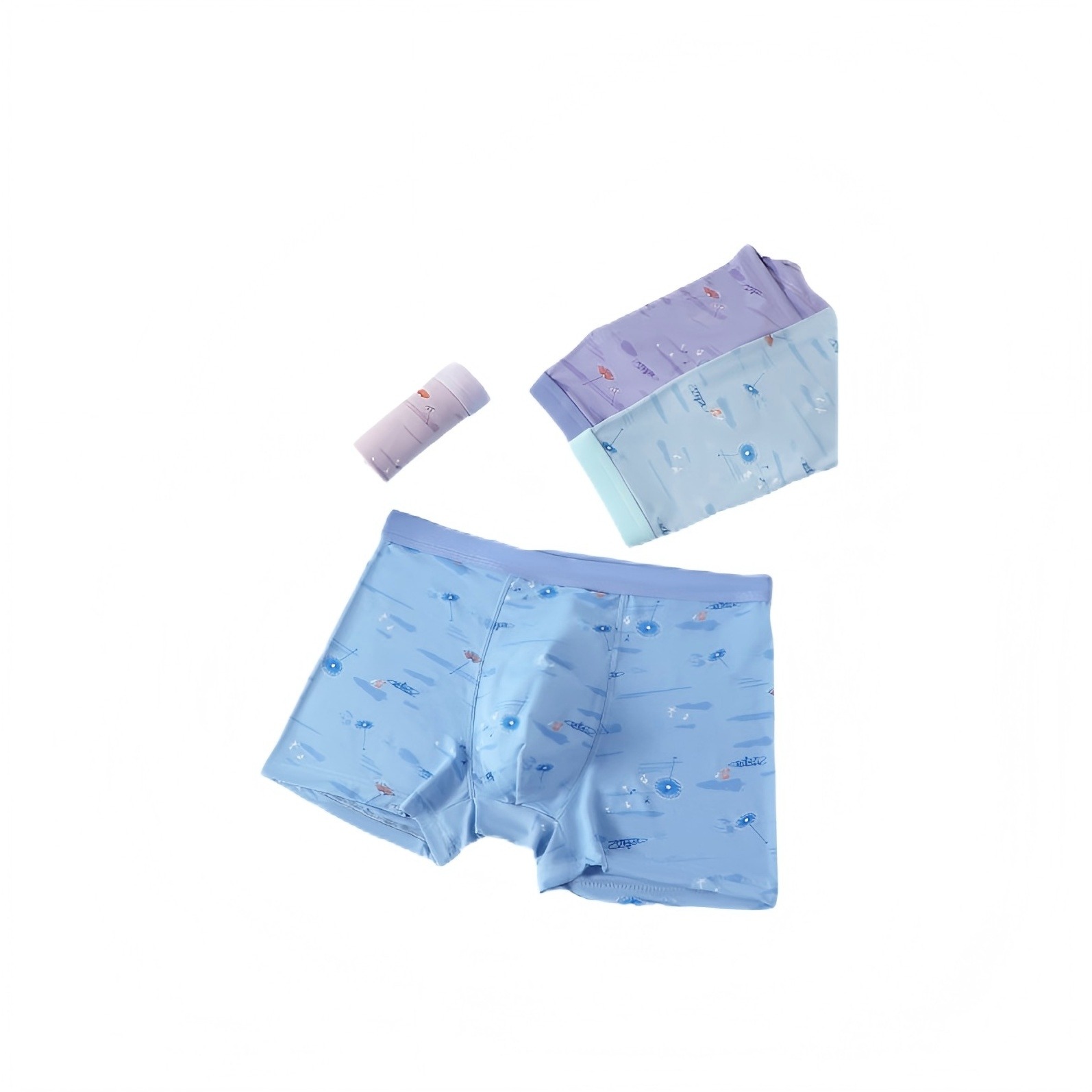 Men’s Dandelion‑Print Boxer Brief – CoolTouch Stretch Underwear 1204