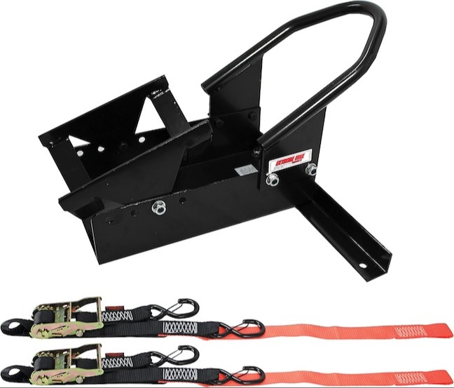 Extreme Max 5600.3204 Deluxe Motorcycle Wheel Chock/Tie-Down Kit 164