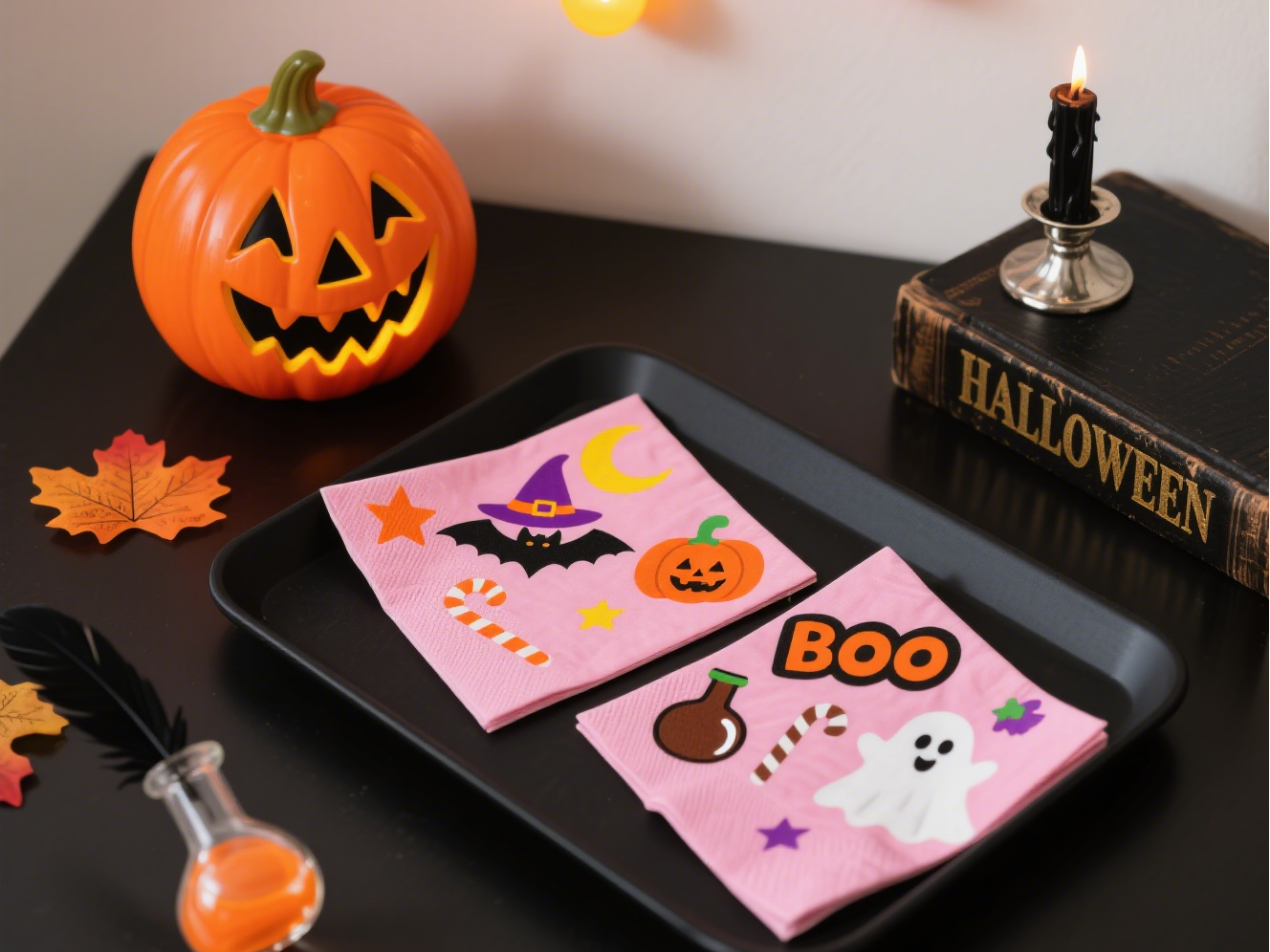 33cm printing napkin for halloween 1703