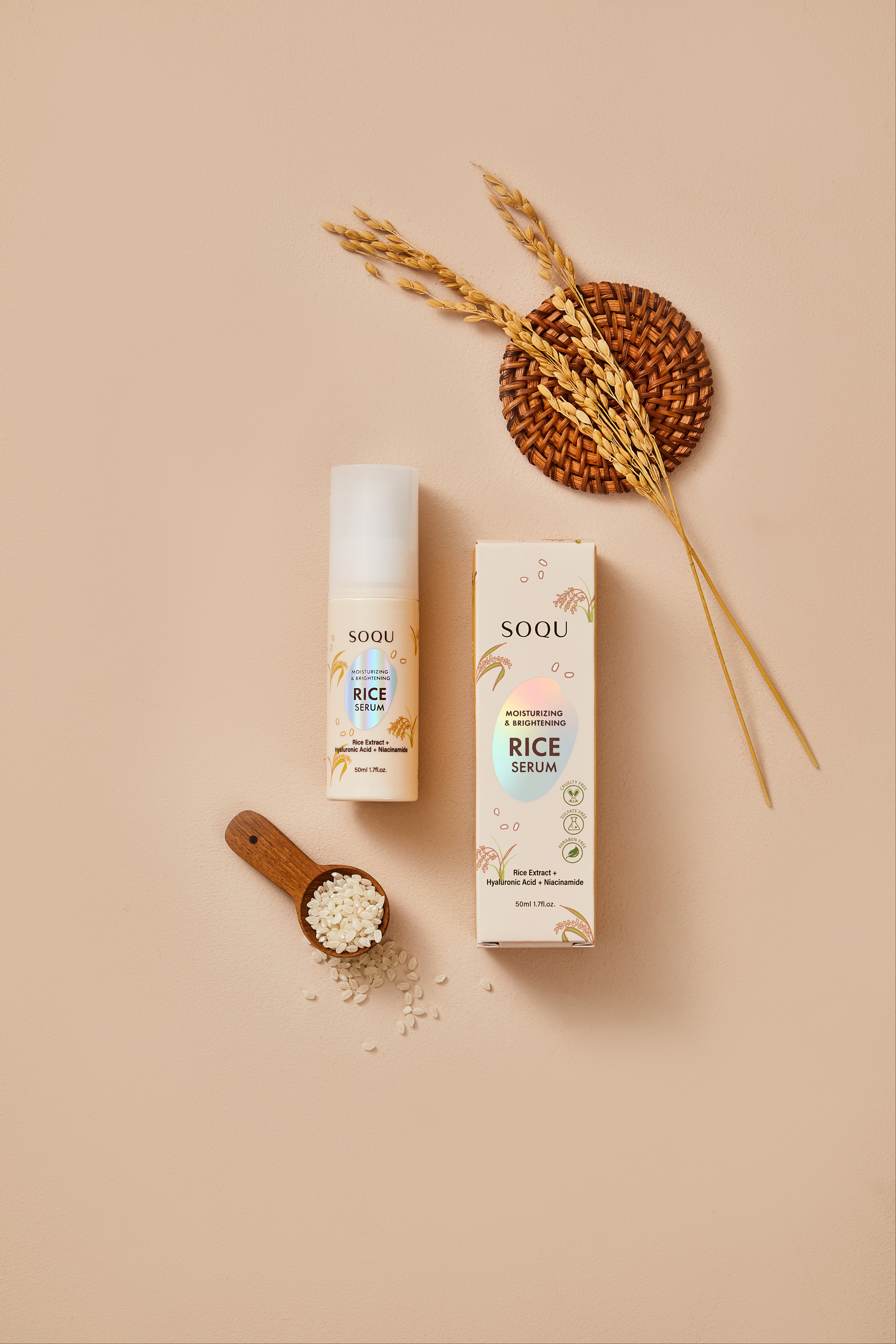 SOQU Moisturizing & Brightening Rice Serum 1861