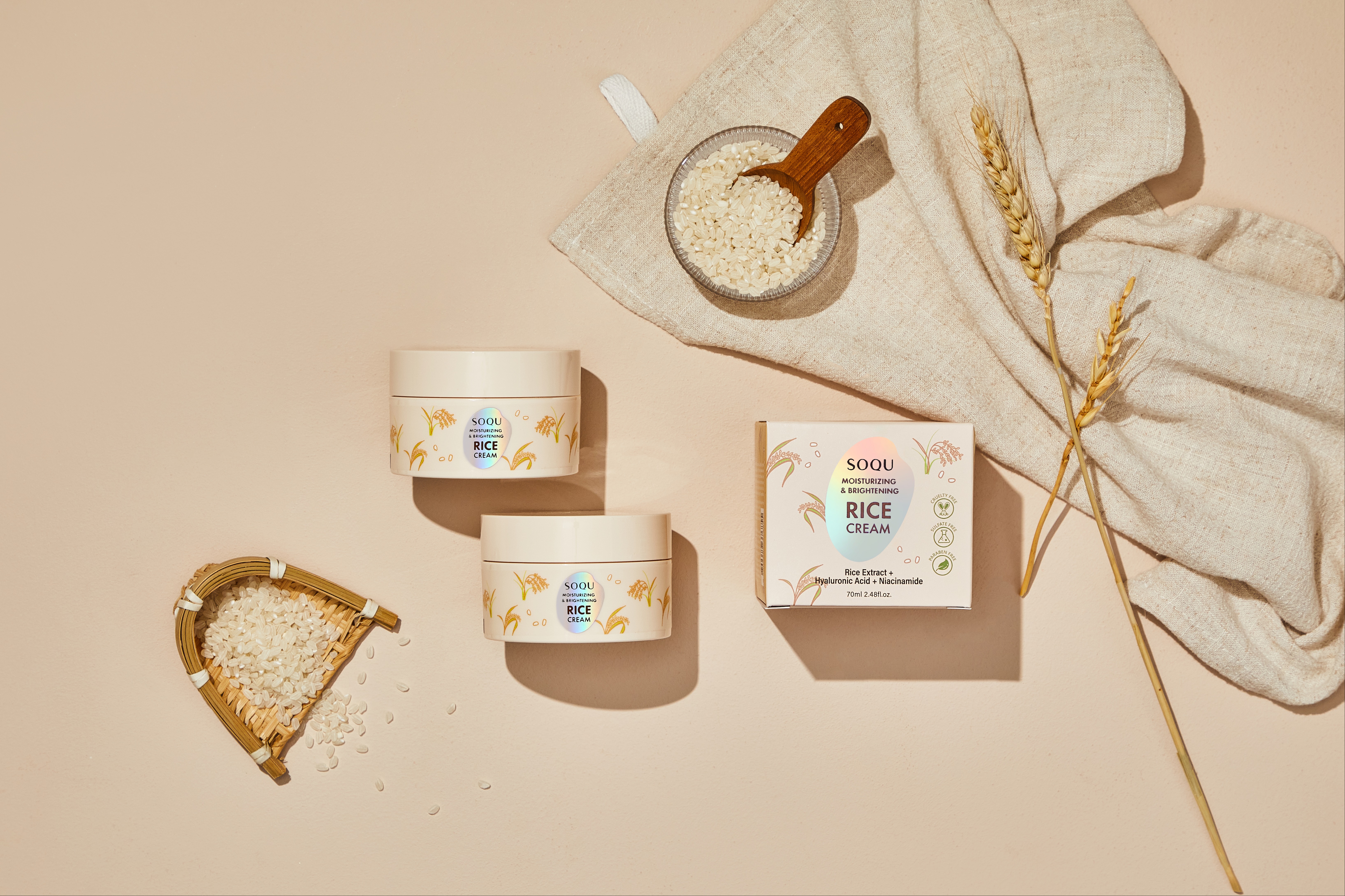SOQU Moisturizing & Brightening Rice Cream 1862