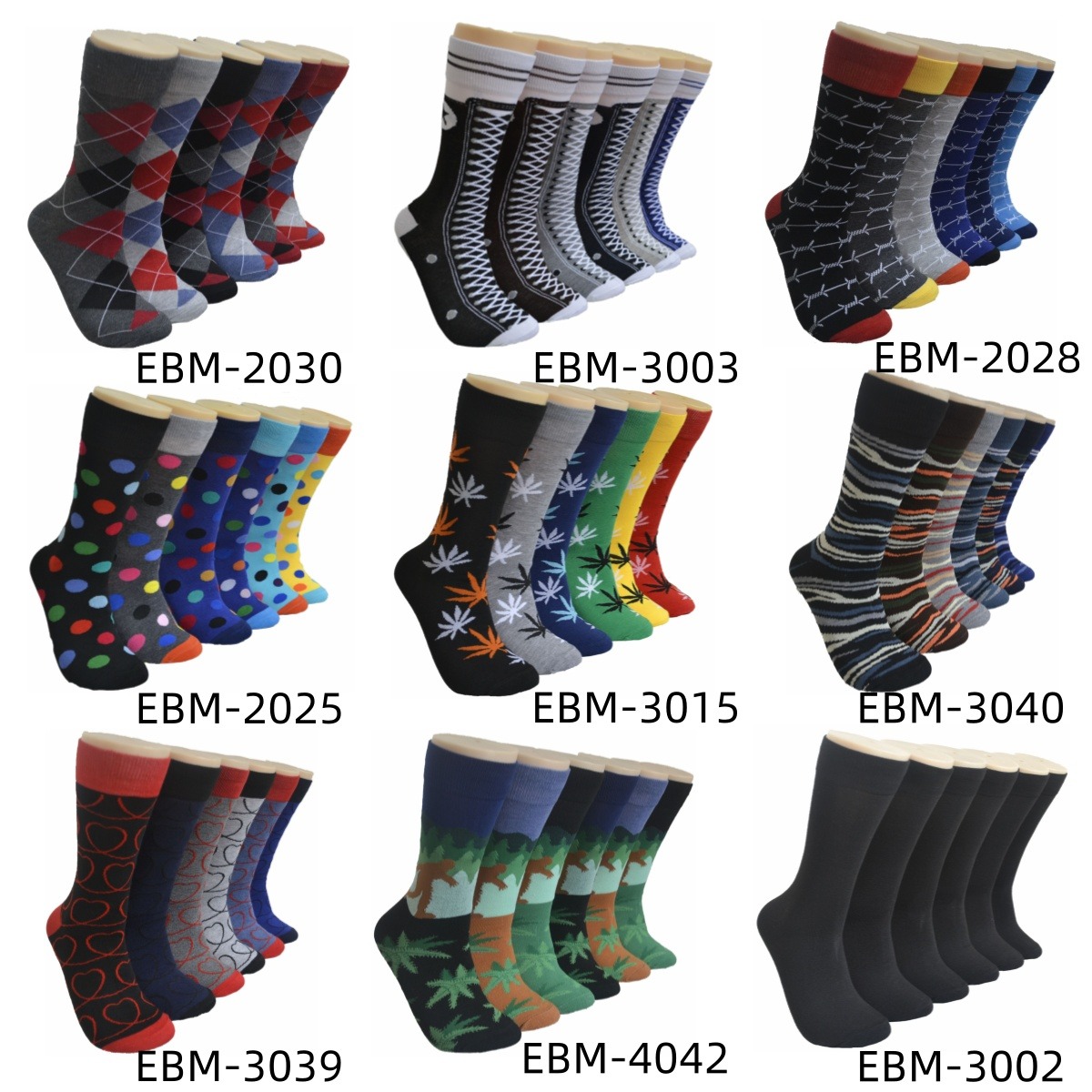 Men's Novelty Crew Socks 193