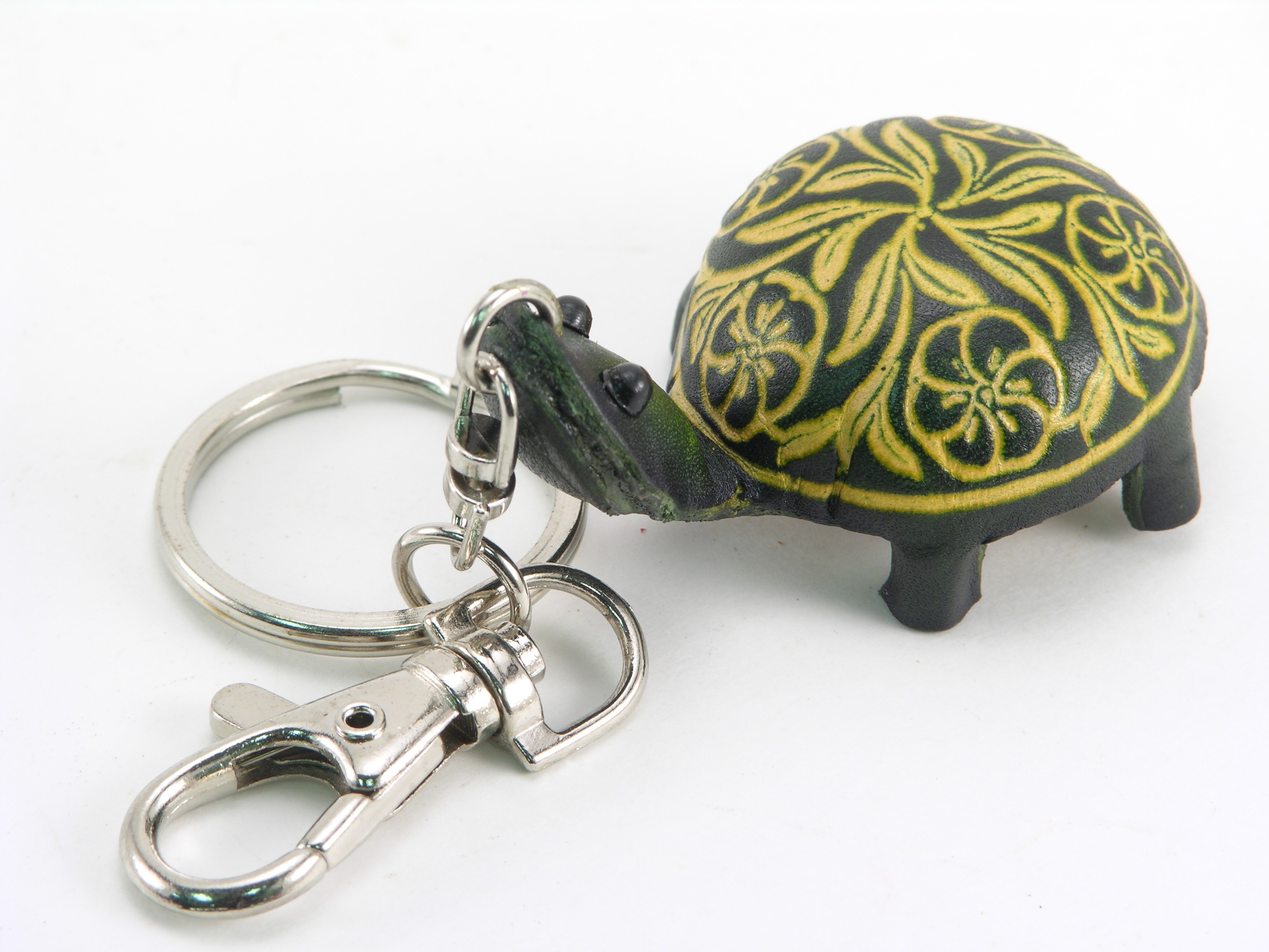 leather turtle key chain 463