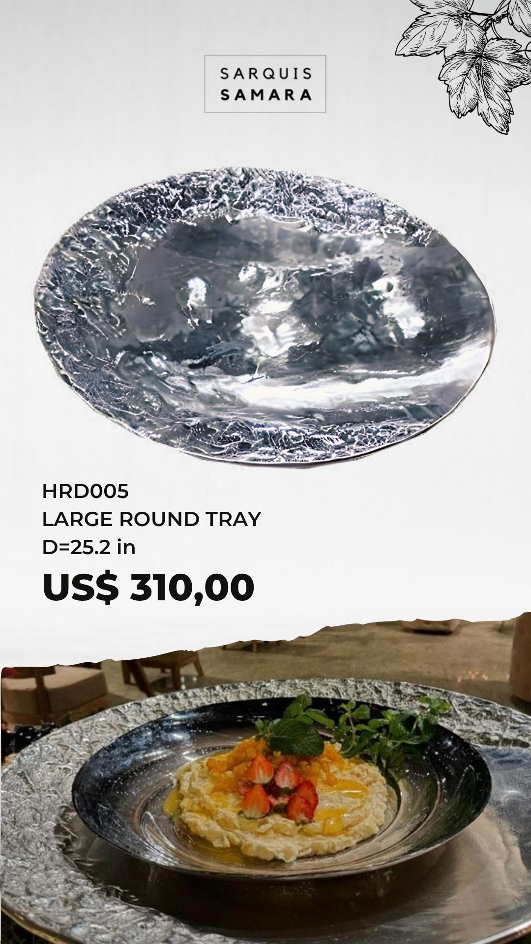 Largue Round Tray 563