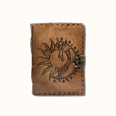 Celestial Sun & Moon Leather Journal 694