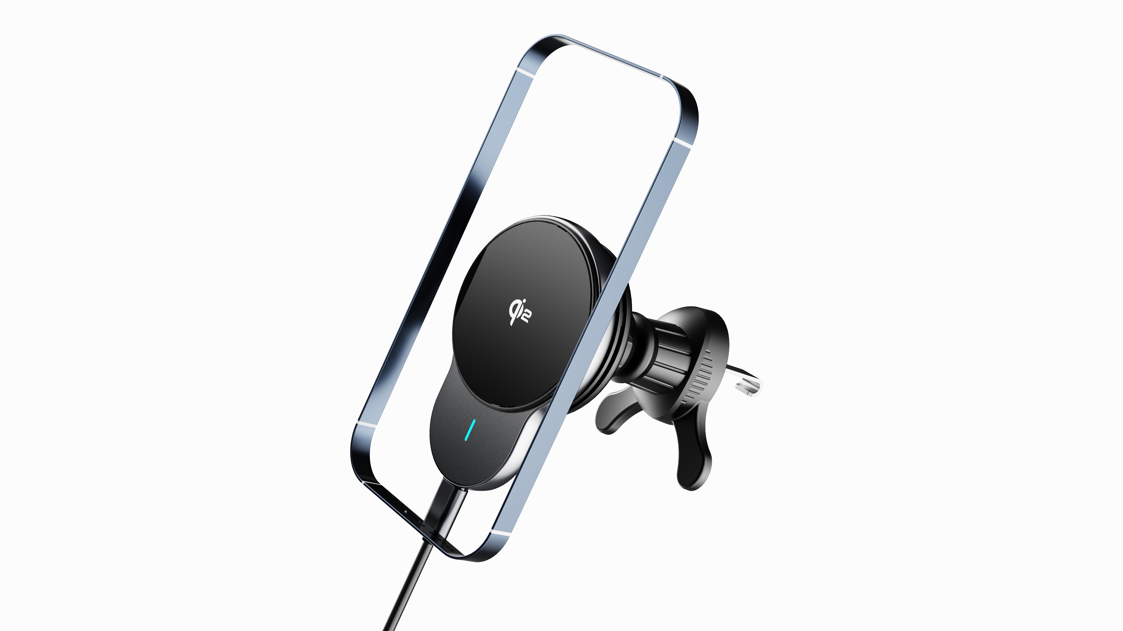 Mag-Wireless Car Charger with Adaptive Cooling – Model CW12 863