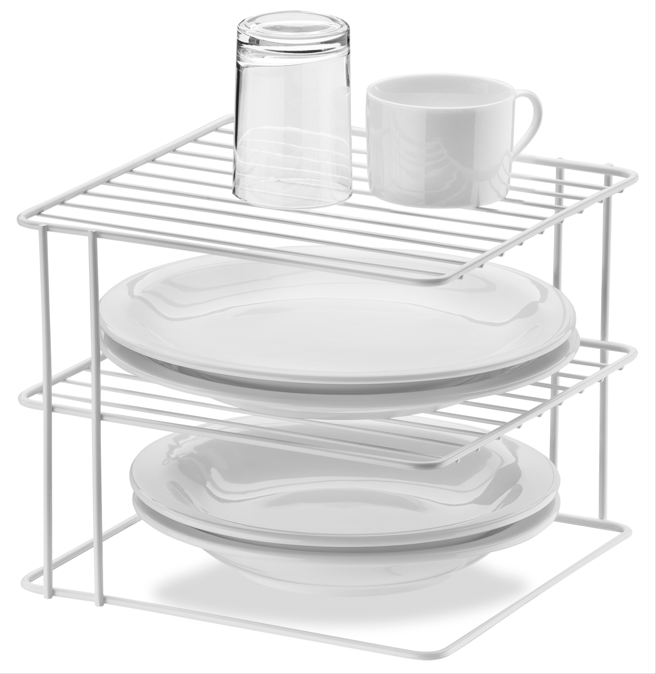 1241 - SQUARE SHELF SPACE SAVER - CHROMED 958