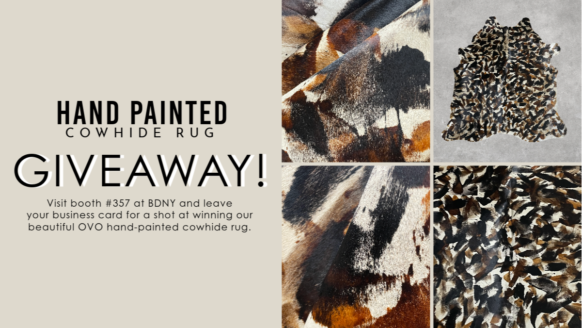 Hand-Painted Cowhide Rug Giveaway! 417