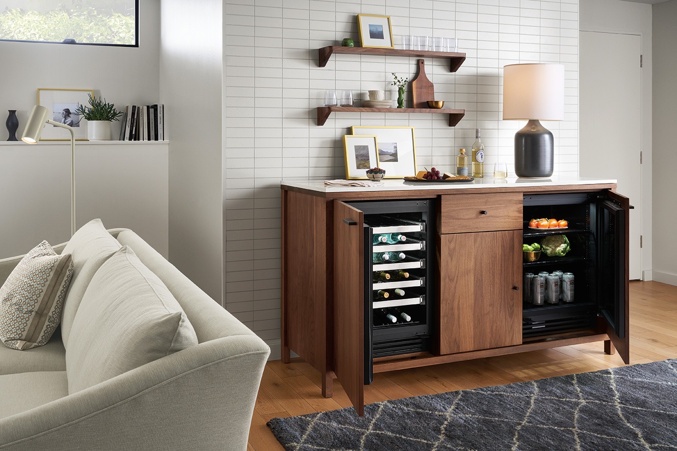 Emerson Cabinet with Refrigerator 366