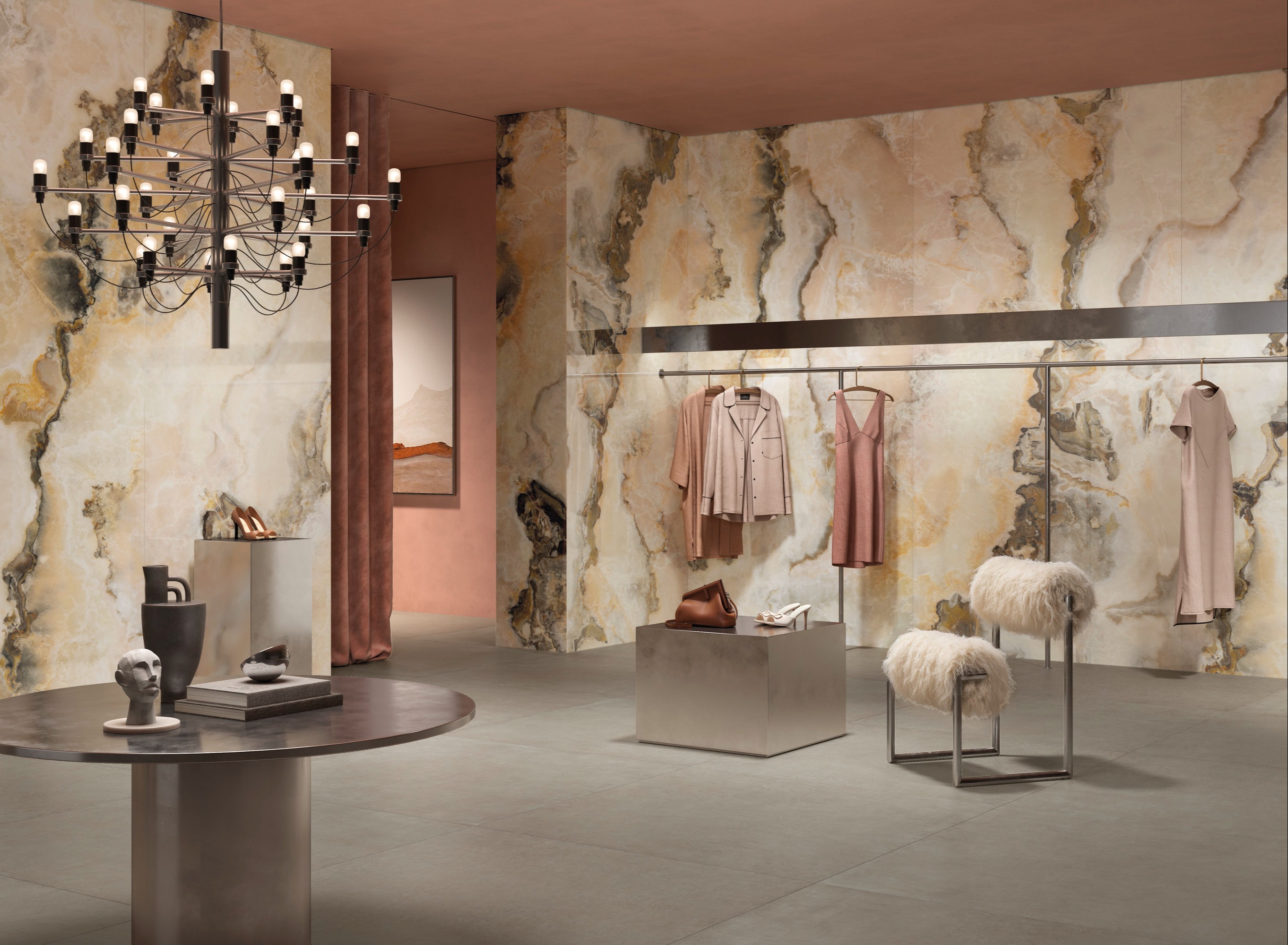 Onice Rosa Porcelain Slab 29