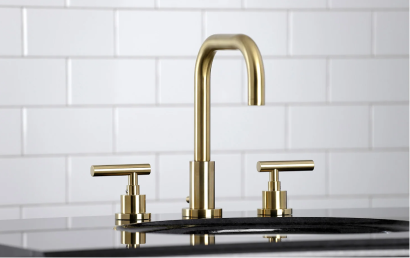 Kingston  Brushed Brass Widespread Bathroom Faucet- FSC8933CML 556