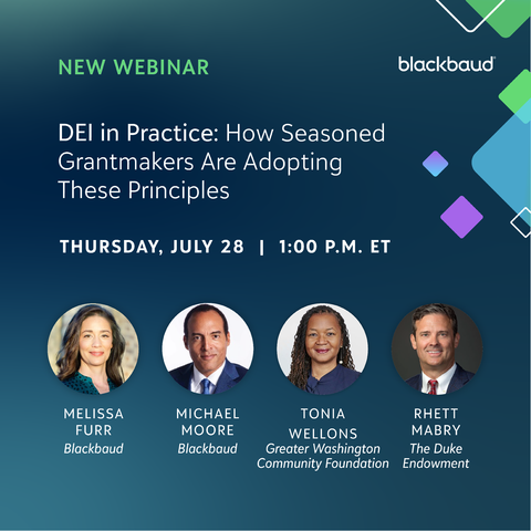 July Thought Leadership webinar: DEI in Practice: How Seasoned Grantmakers Are Adopting These Principles 3745