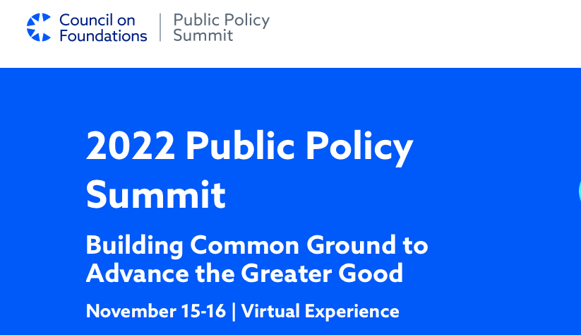 Council on Foundations' 2022 Public Policy Summit (Virtual) 3828