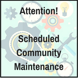 Scheduled Community Maintenance: August 20, 2018 4934
