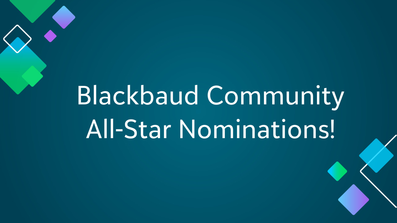 Now Open: 2024 Blackbaud Community All-Star Nominations! 9270