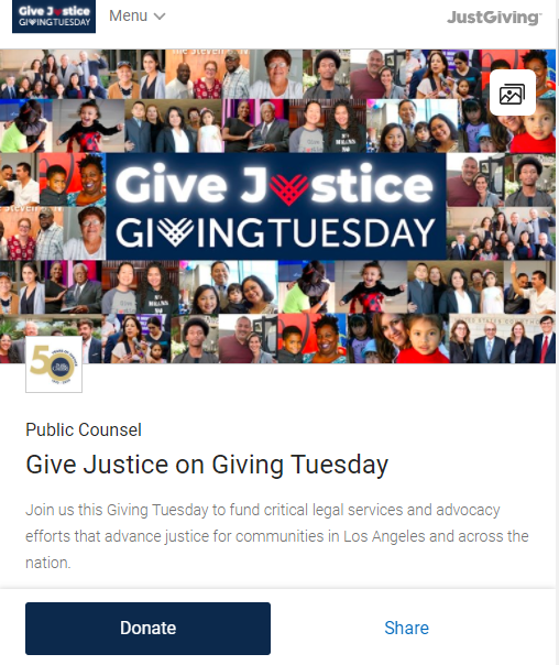 Great #GivingTuesday Campaigns On JustGiving 7348
