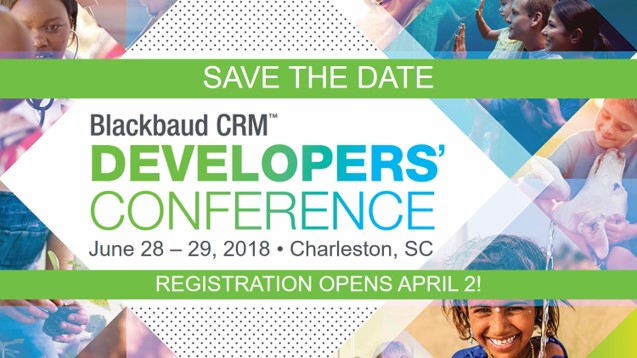 Save The Date:  2018 Developer's Conference 4495
