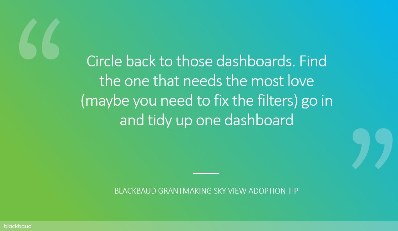 Blackbaud Grantmaking SKY View Adoption Tip Of The Day! 7955