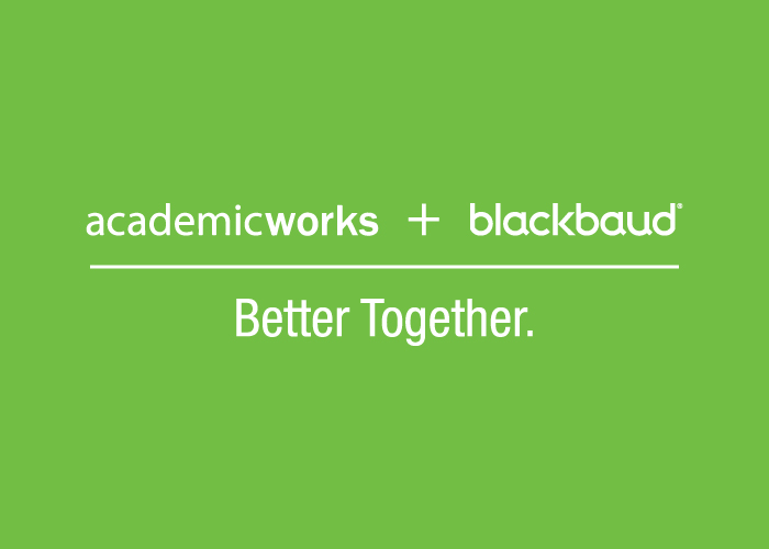 AcademicWorks + Blackbaud: Better Together. 3385