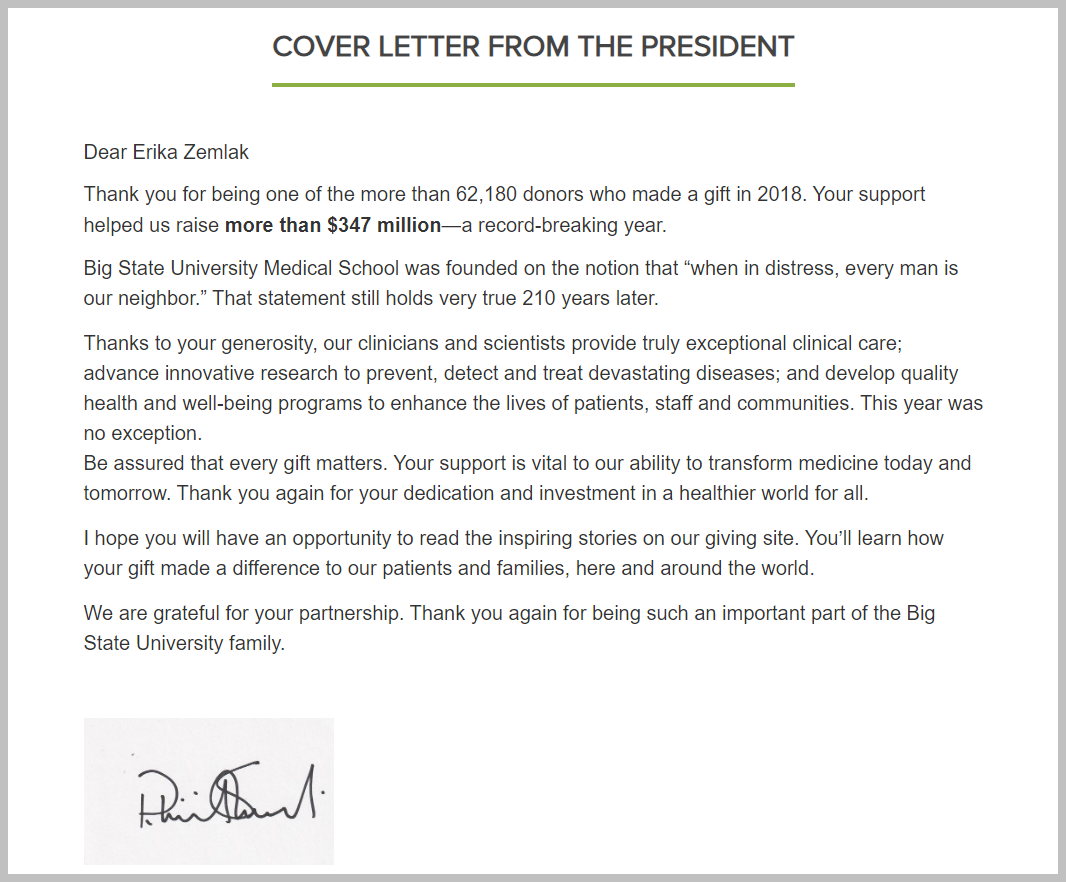 Donor Cover Letters Now Available 6677