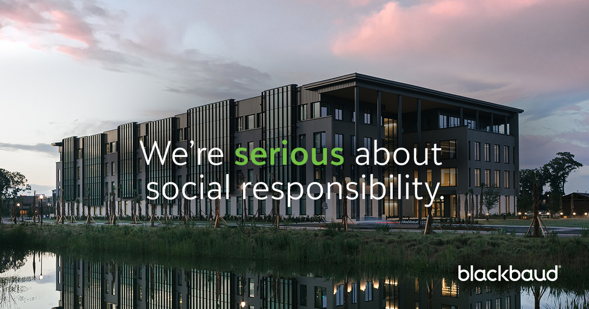 Blackbaud’s Releases First-Ever Social Responsibility Report 5124